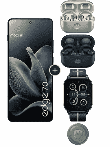Motorola Edge 70 + 2x Slúchadlá, Hodinky a Tag